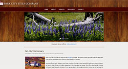 Park City Title Company website