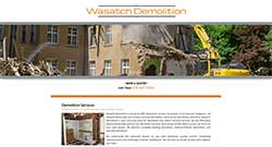 Wasatch Demolition website